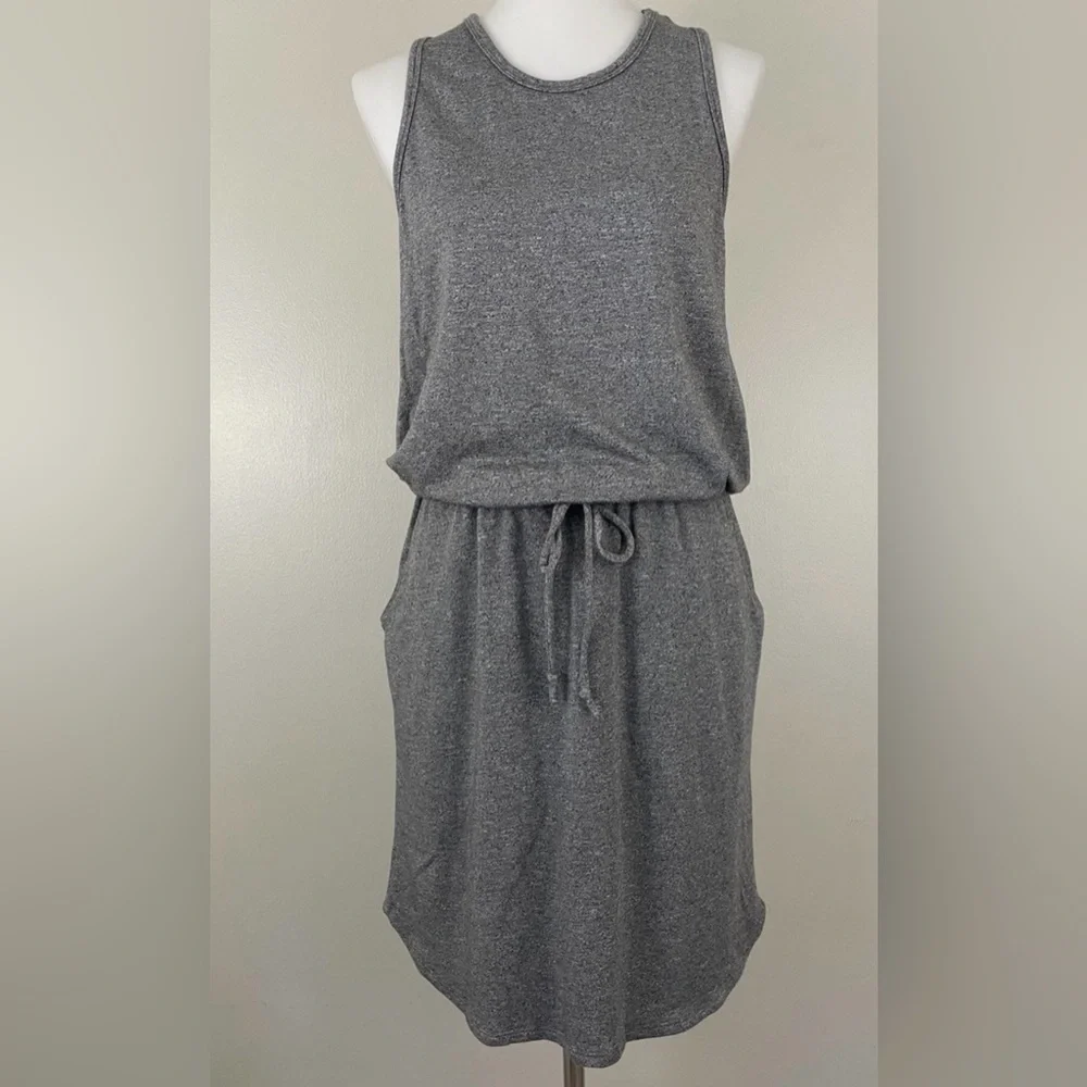 SUNDRY by Evereve Heathered Gray Weekender Tank Top Dress size 1 (small) - Picture 4 of 13